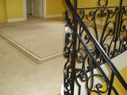 Custom made wilton carpets 100% wool loop pile with coordinated borders