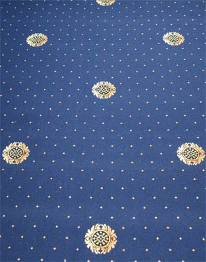 The Baroque Cameo collection - Axminster woven carpet - 80% wool and 20% nylon - Stock range - Col. Iris Blue