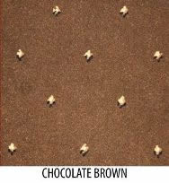 The Pindots Petits points collection - Axminster woven carpet - 80% wool and 20% nylon - Stock range - Col. Chocolate Brown  