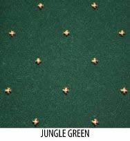 The Pindots Petits points collection - Axminster woven carpet - 80% wool and 20% nylon - Stock range - Col. Jungle Green 