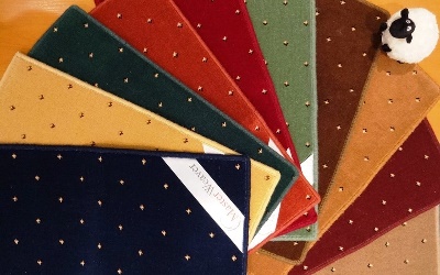 The Pindot Petits Points axminster carpets collection 80% wool / 20% nylon axminster carpet 