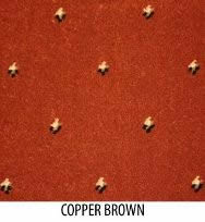 The Pindots Petits points collection - Axminster woven carpet - 80% wool and 20% nylon - Stock range - Col. Copper Brown