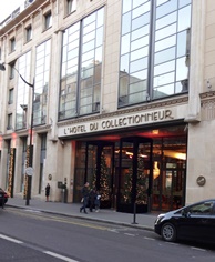 Red carpet for VIP's at the H&ocirc;tel du collectionneur - 75008 Paris - France