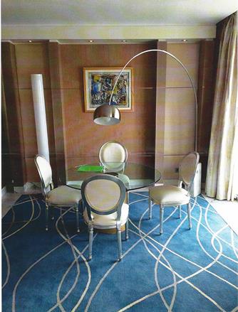 Sofitel Ivoire Abidjan - Ivoiry Coast - Design, weaving and supplying of c.a. 20.000m&sup2; of woven axminster carpets 80% wool and 20% nylon