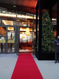 Red carpet for VIP's at the H&ocirc;tel du collectionneur - 75008 Paris - France